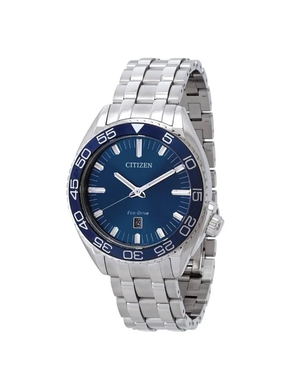 NWT Citizen Carson Eco-Drive Blue Dial Men's Watch